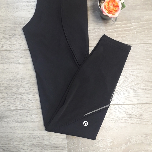 Lululemon | Jet Black mesh leggings - Picture 6 of 15
